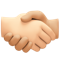 Handshake- Light Skin Tone- Medium-Light Skin Tone emoji on Facebook